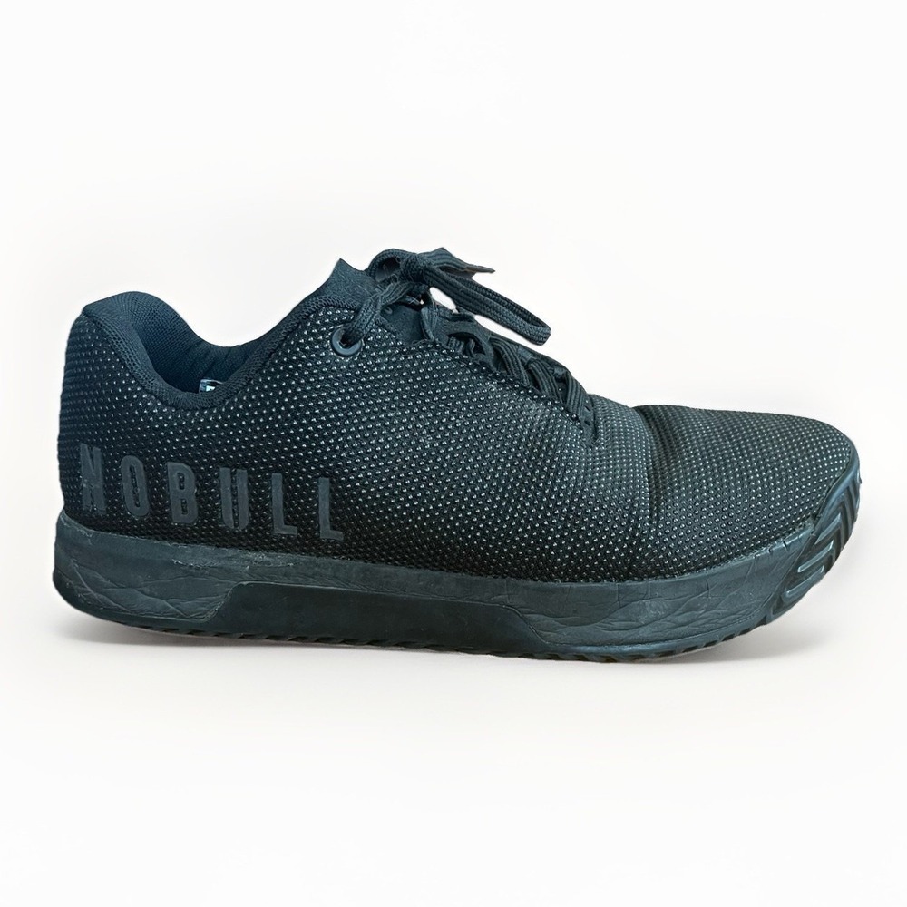 NO BULL Mens 10.5 Womens 12 Black Outwork Edge CrossFit Trainers Shoes Sneakers